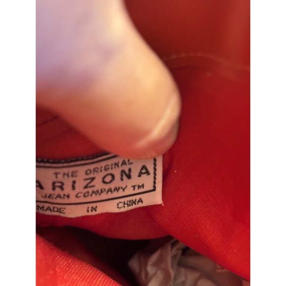 Arizona Jean Company Red Suede Leather Western Cowboy Pointed Toe Boots 7M - Picture 9 of 14